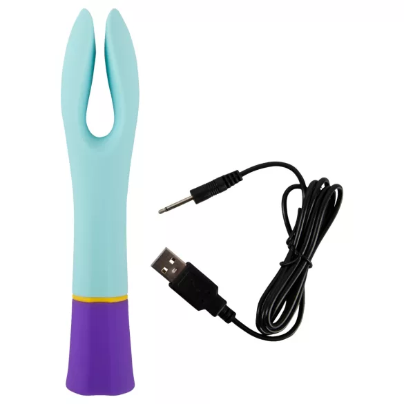 You2Toys - vibrator med 2 motorer - genopladelig vandtæt - farverig
