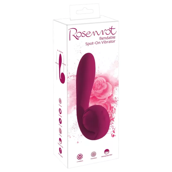 You2Toys Rosenrot - G-punkt vibrator - genopladelig vandtæt - rød