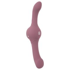  You2Toys - dobbeltvibrator - kraftig vibration - silikone/lilla