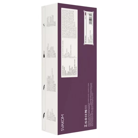 Svakom Avery - rabbit vibrator med stød - genopladelig - lilla