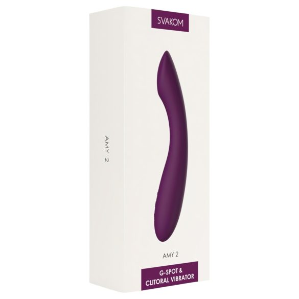 Svakom Amy 2 - G-punkt vibrator - genopladelig, vandtæt - lilla