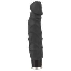 Nature Skin - livagtig vibrator - sort (22cm)