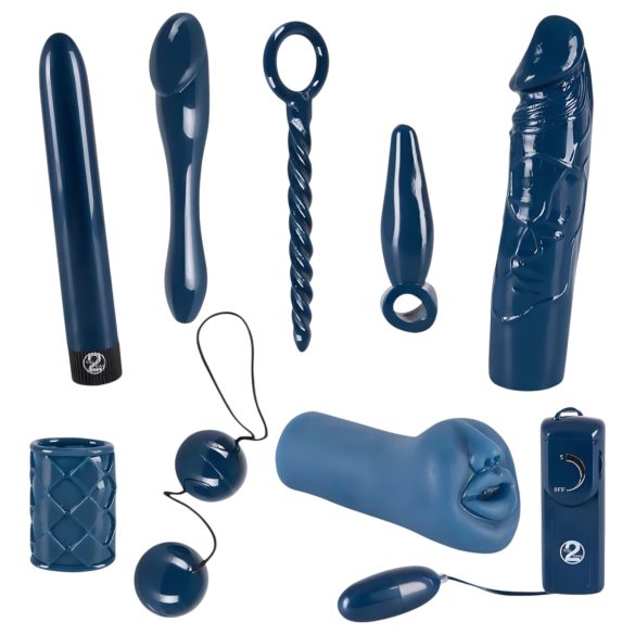 You2Toys - vibratorsæt - 9 dele - midnight blue
