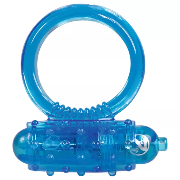 You2Toys - silikone penisring med vibration - blå
