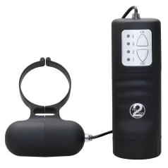 Sort vibratorisk penisring