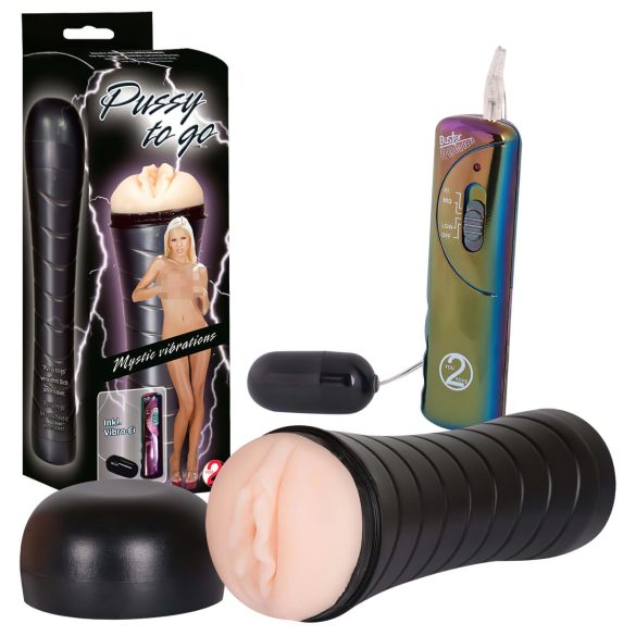You2Toys Pussy to Go - vibrationsæg, diskret og blød vagina