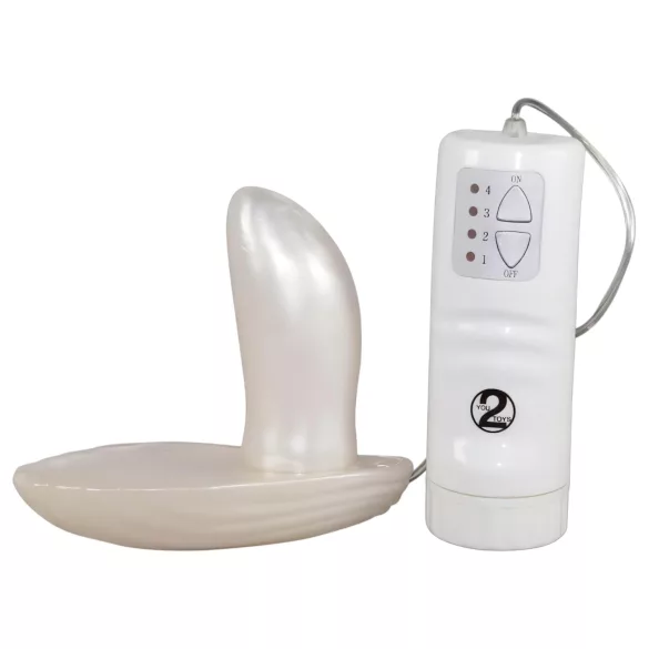 You2Toys - strap-on vibrator - hvid