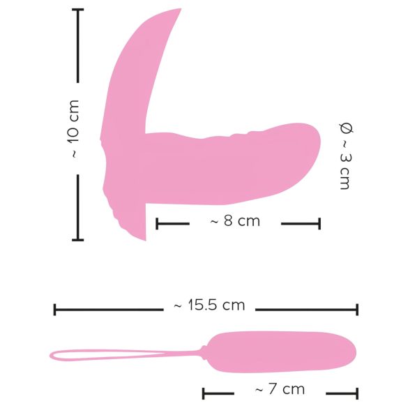 SMILE Shelly - fjernbetjent trussevibrator - rosa