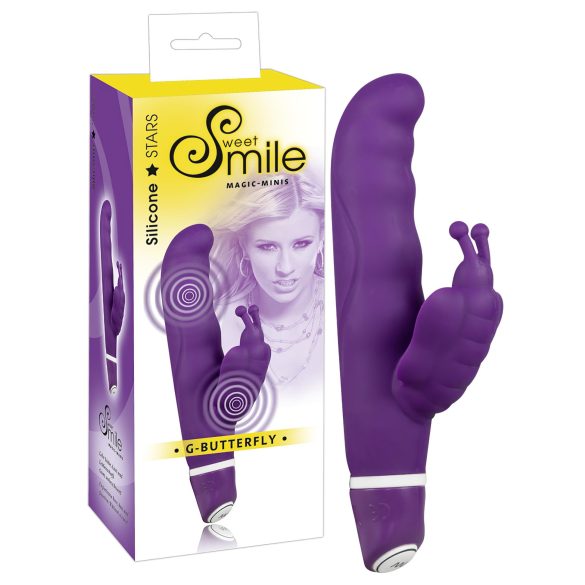 SMILE - g-punktsvibrator med butterfly-design - silikon