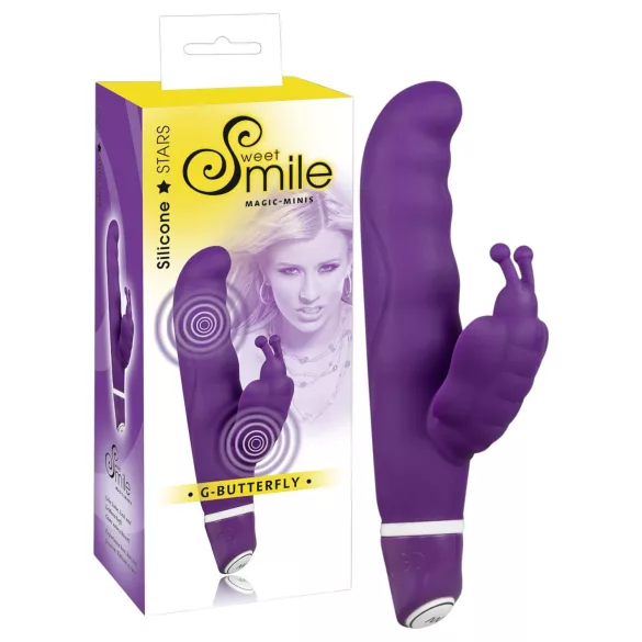 SMILE - g-punktsvibrator med butterfly-design - silikon