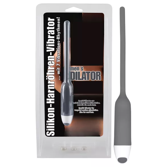 You2Toys - dilator med vibration - silikone - grå 6mm