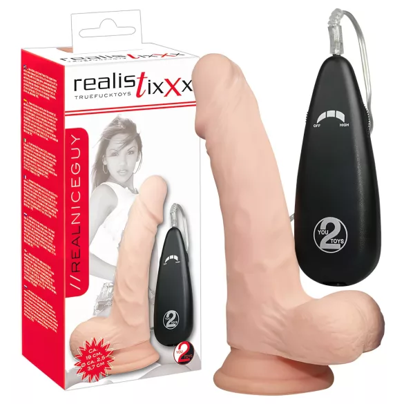 Realistisk naturlig vibrator (17,5 cm)