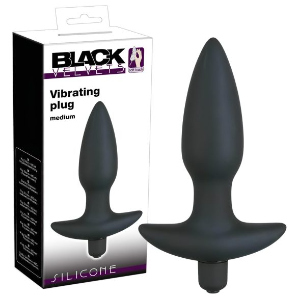 Black Velvet analplug vibrator - medium