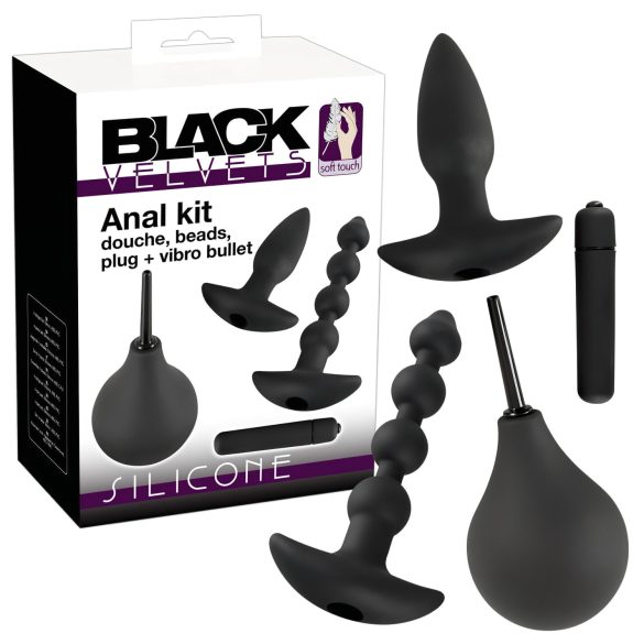 Black Velvet anal vibrator sæt (4 dele)