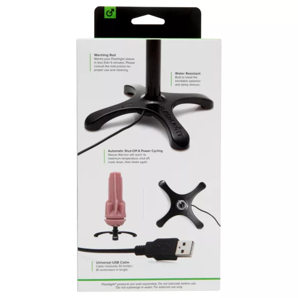 Fleshlight - sleevevarmer - hurtig opvarmning - sort