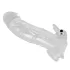 Crystal Skin - vibratorisk penis sleeve - forlængelse - gennemsigtig