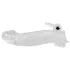 Crystal Skin - vibratorisk penis sleeve - forlængelse - gennemsigtig