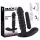 Black Velvets - vibrator med riller - mellem - sort