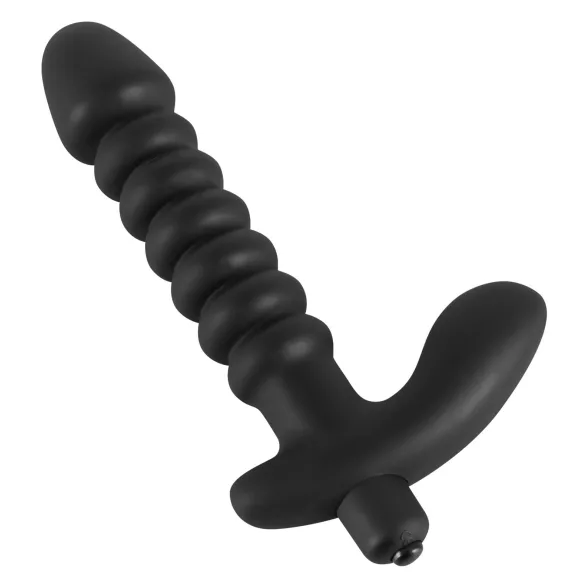 Black Velvets - vibrator med riller - mellem - sort