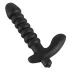 Black Velvets - vibrator med riller - mellem - sort