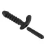 Black Velvets - vibrator med riller - mellem - sort