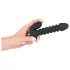 Black Velvets - vibrator med riller - mellem - sort
