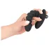 Black Velvets - vibrator med riller - mellem - sort