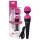 PalmPower - wand vibrator - genopladelig massager - pink/sort