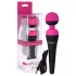 PalmPower - wand vibrator - genopladelig massager - pink/sort