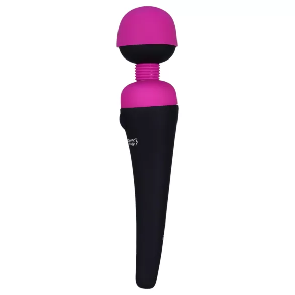PalmPower - wand vibrator - genopladelig massager - pink/sort