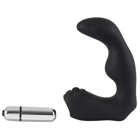 Rebel - prostata vibrator med bøjning - sort