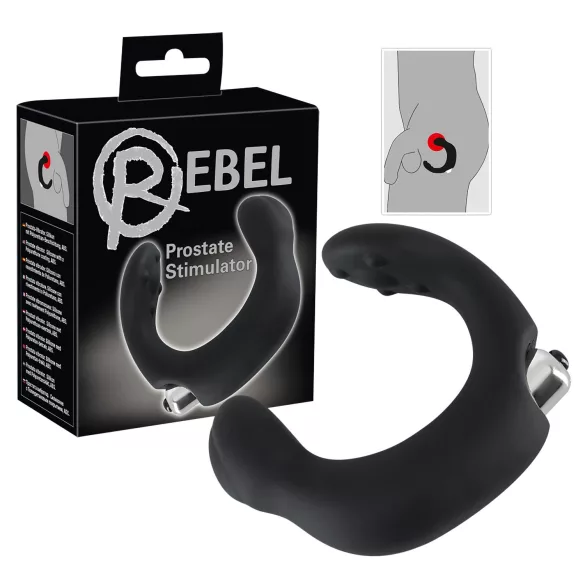 Rebel - prostata vibrator - buet - sort