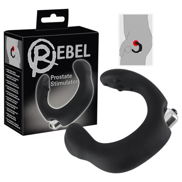 Rebel - prostata vibrator - buet - sort