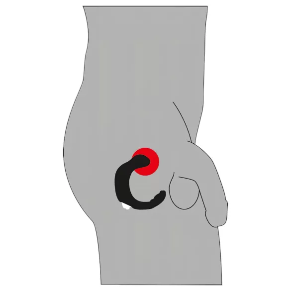 Rebel - prostata vibrator - buet - sort