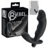 Rebel - prostata vibrator med penis - sort