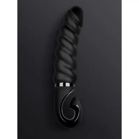 Gvibe G-jack 2 - genopladelig G-punkts vibrator - vandtæt silikone - sort