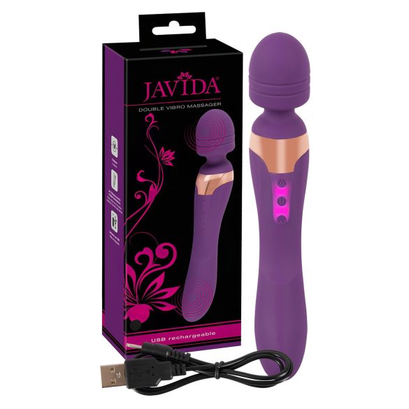 Javida Double - massagevibrator (lilla)
