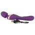 Javida - vibrator med dobbelte ender - massagefunktion - lilla