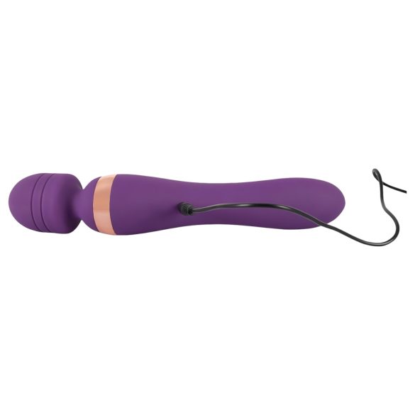 Javida - vibrator med dobbelte ender - massagefunktion - lilla