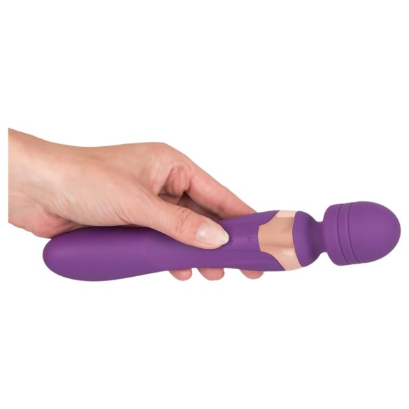 Javida - vibrator med dobbelte ender - massagefunktion - lilla