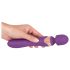 Javida - vibrator med dobbelte ender - massagefunktion - lilla