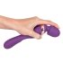 Javida - vibrator med dobbelte ender - massagefunktion - lilla
