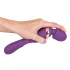 Javida - vibrator med dobbelte ender - massagefunktion - lilla