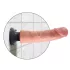 King Cock - dildo med sugekop - vibrator funktion - 23 cm - natur