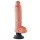 King Cock - dildo med sugekop og vibrator - 25 cm - natur