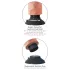 King Cock - dildo med sugekop og vibrator - 25 cm - natur