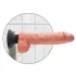 King Cock - dildo med sugekop og vibrator - 25 cm - natur