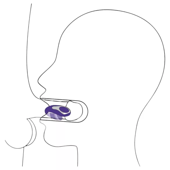 You2Toys - mundvibrator med sug og vibration - genopladelig silikone - lilla