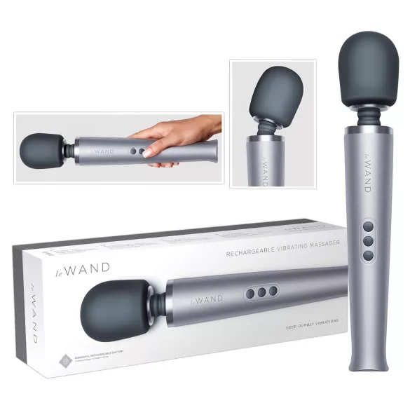 le Wand - trådløs massagevibrator - sølv