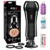 PDX Cock Compressor - masturbator med sug og vibration - sort